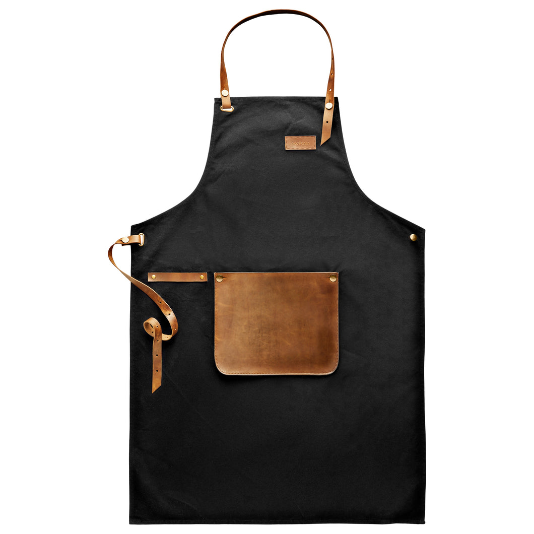 Apron in Canvas and Leather