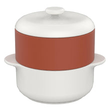 Load image into Gallery viewer, Steamer II Set, 14cm (White Pot, Teracotta Basket)
