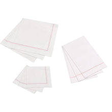 Load image into Gallery viewer, Hemstitch Napkins - Ruby Red, 25pcs