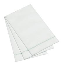 Load image into Gallery viewer, Hemstitch Napkins - Misty Green, 25pcs