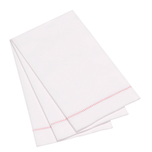 Load image into Gallery viewer, Hemstitch Napkins - Ruby Red, 25pcs