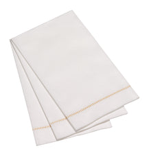 Load image into Gallery viewer, Hemstitch Napkins - Gold
