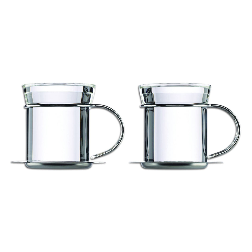 Filio Tea Beaker Set with Saucers