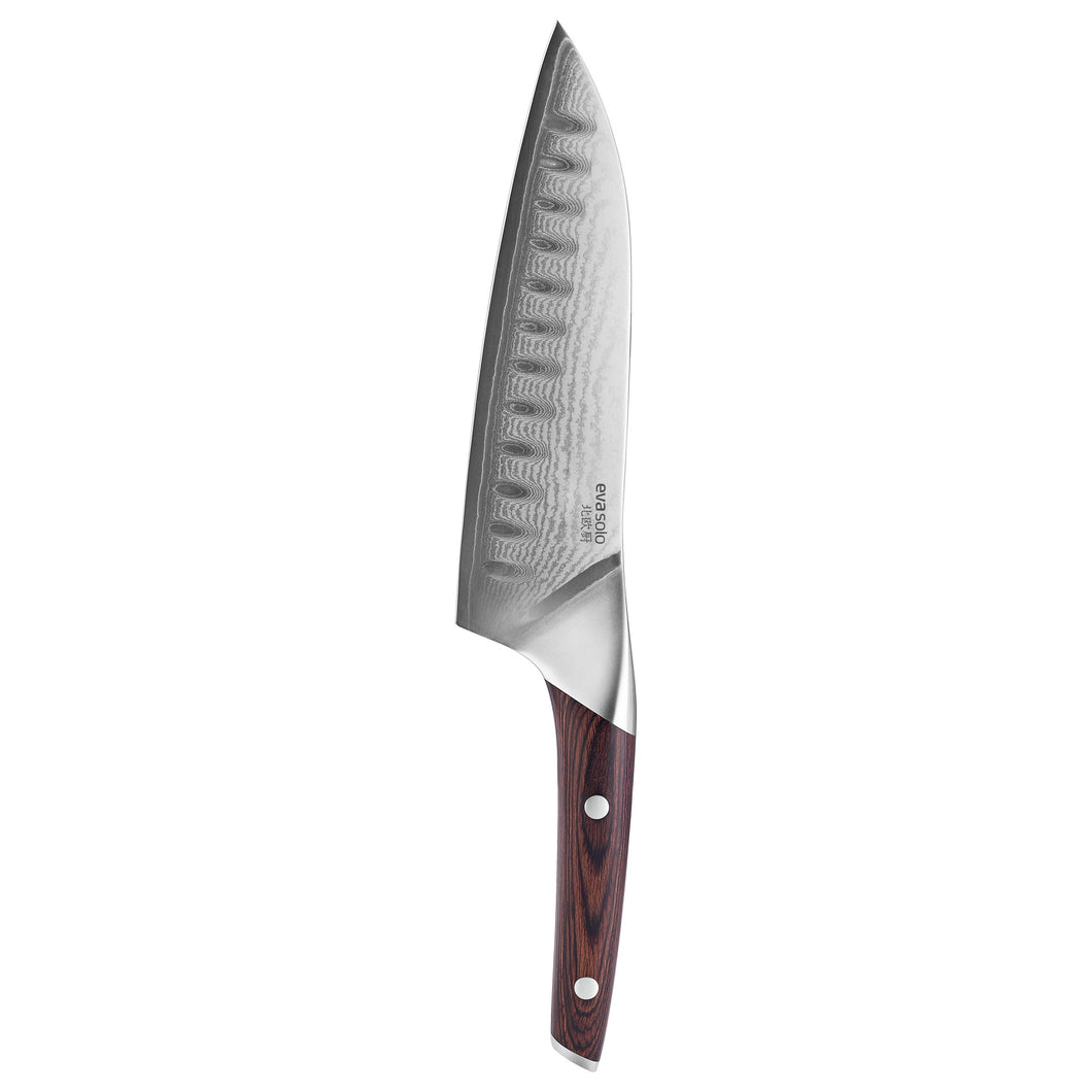 Nordic Kitchen Damascus Santoku Knife, 18cm