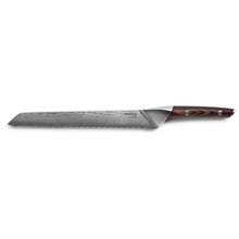 Load image into Gallery viewer, Nordic Kitchen Damascus Bread Knife, 24cm
