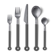 Mono Ring - Grey Flatware Set, 5pc