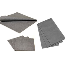 Load image into Gallery viewer, Deluxe Napkins - Dark Grey, 25pcs &amp; 50pcs
