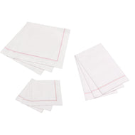 Hemstitch Napkins - Ruby Red, 25pcs
