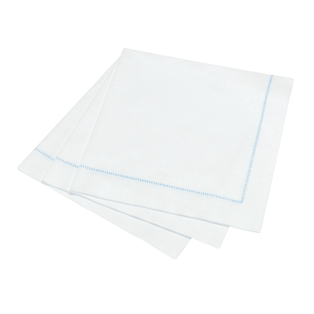 Hemstitch Napkins - Arctic Blue, 25pcs
