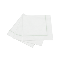 Load image into Gallery viewer, Hemstitch Napkins - Misty Green, 25pcs

