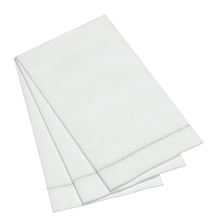 Load image into Gallery viewer, Hemstitch Napkins - Misty Green, 25pcs
