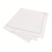 Load image into Gallery viewer, Hemstitch Napkins - Ruby Red, 25pcs
