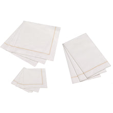 Load image into Gallery viewer, Hemstitch Napkins - Gold
