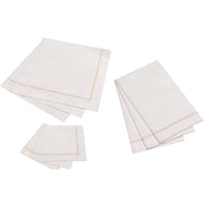 Hemstitch Napkins - Gold