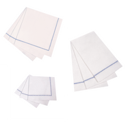 Hemstitch Napkins - Royal Blue, 25pcs