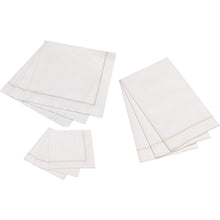 Load image into Gallery viewer, Hemstitch Napkins - Taupe, 25pcs
