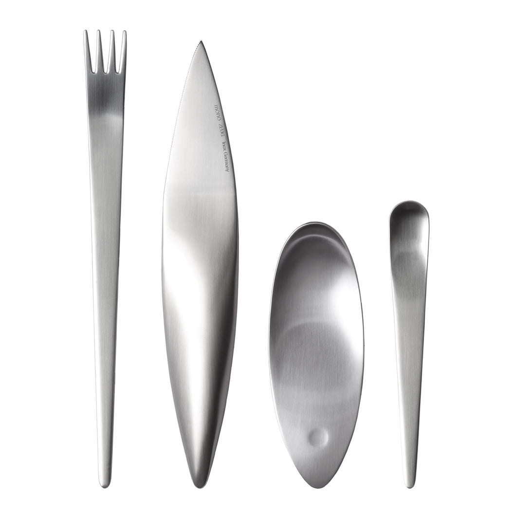 Mono Zeug - Stainless Steel Flatware Set in Box, 4pc