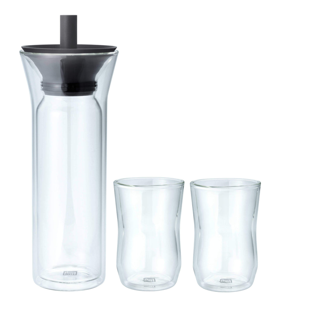 Pure Mandarin Set - Carafe and 2 Glasses